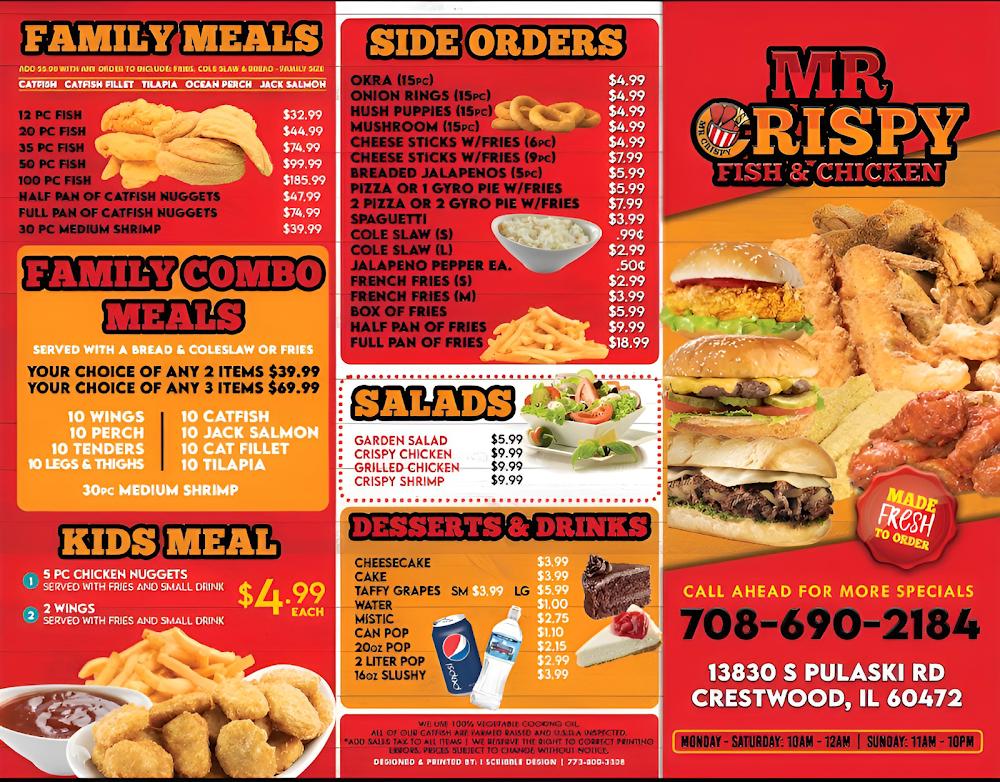 Mr. Crispy Fish & Chicken Menu image 3